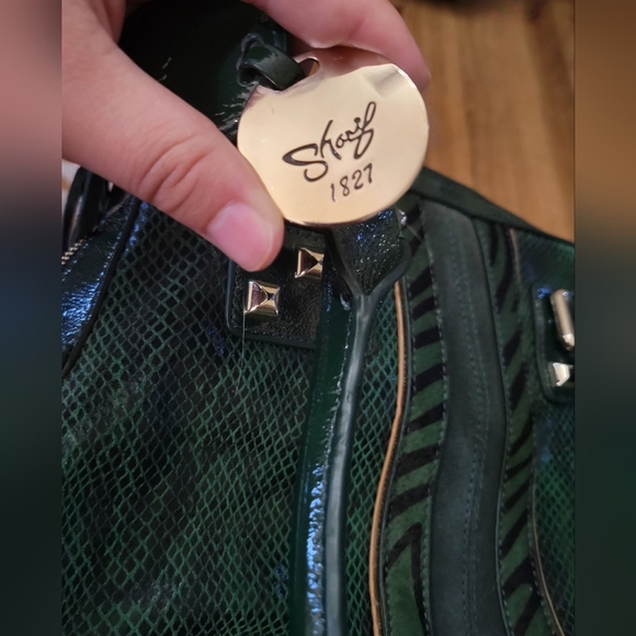 Sharif 1827 ▪︎ Wild Thing Python Snakeskin Shoulder Bag - Picture 9 of 14